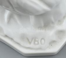 Herendi pelikán, fehér mázas, jelzett, hibátlan, m: 22 cm