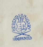 Herendi pelikán, fehér mázas, jelzett, hibátlan, m: 22 cm