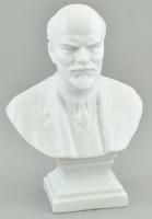 Herendi Lenin porcelán büszt, fehér mázas, jelzett, hibátlan, m: 16,5 cm