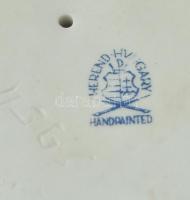 Herendi Lenin porcelán büszt, fehér mázas, jelzett, hibátlan, m: 16,5 cm