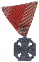 1916. "Károly-csapatkereszt" Zn kitüntetés mellszalagon T:2 Hungary 1916. "Charles Tr...