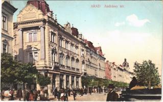 1912 Arad, Andrássy tér / square (EK)
