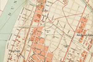 1914 Budapest székesfőváros térképe. Melléklet a Budapesti Czim- és Lakásjegyzék 1914 évi XXVI. évfo...