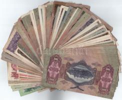 Vegyes 80db-os korona-pengő-forint bankjegy tétel, közte például érdekesebb darabok csillagos 100P, ...