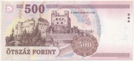 1998. 500Ft "EF" a tervező, Vagyóczky Károly aláírásával T:I-,II Adamo F54.5