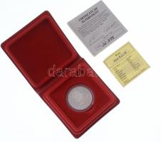 Amerikai Egyesült Államok 1984. "II. János Pál látogatása" Ag emlékérem eredeti tokban, ta...