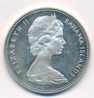 Bahamák 1970. 2$ Ag "Flamingók" T:1- ujjlenyomatos Bahamas 1970. 2 Dollars "Flamingos...