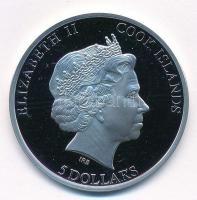 Cook-szigetek 2013. 5$ Ag "XVI. Benedek visszavonulása" T:PP 
Cook Islands 2013. 5 Dollar...