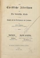 Bayerle: Das christliche Alterthum. Berlin, 1861. Birgl & Loebeck. Félvászon kötésben.