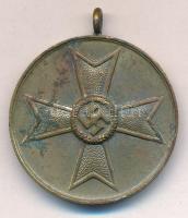 Német Harmadik Birodalom 1939. "Háborús Érdemérem" Br kitüntetés mellszalag nélkül (32mm) ...