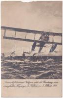 Linienschiffsleutnant Konjovic rettet die Besatzung eines verunglückten Flugzeuges bei Valone am 2. Februar 1916. K.u.K. Kriegsmarine / WWI Austro Hungarian Navy, naval aircraft, seaplane s: M. Zeno Diemer (b)