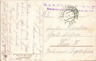 1916 Lazarettschiff. Münchener Künstlerkarte No. 16. / WWI German Navy (Kaiserliche Marine) art post...