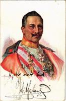 1914 Kaiser Wilhelm II. Dem k.u.k. Kriegsfürsorgeamt gewidmet / Wilhelm II, German Emperor s: Oskar Brüch (EK)