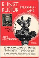 Kunst uns Kultur im Bruckner-Land. Internationales Brucknerfest Linz und St. Florian 26. bis 28. Juli 1935 / Austrian music festival advertisement, Anton Bruckner (EK)