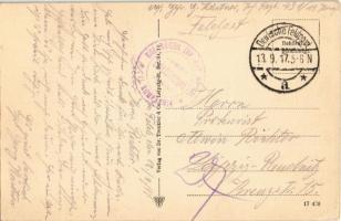 1917 Schützengraben / WWI German military, soldiers in the trenches + "Kgl. Sächs. Inf.-Rgt. Nr...