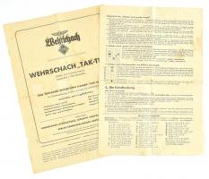 cca. 1942. III. Reich Wehrschach "Tak-Tik" III. birodalom, társasjáték, Wehrmachts-Modell ...