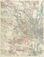 Budai hegyek - Kirándulók térképe I. vászonra kasírozva. 46x62 cm