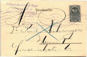 1920 Pöstyén, Pistyan, Piestany; Thermia Palast Hotel / Thermia Palace szálloda reklámlapja / hotel ...