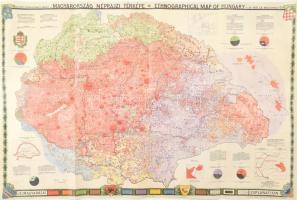 Kogutowitz néprajzi térképének modern reprintje 85x56 cm