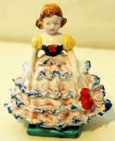 Goebel kislány porcelán figura 12 cm magas / Goebel china doll
