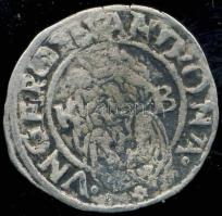 1551KB Denár Ag I.Ferdinánd ÉH.745a hátlapon erős részleges duplaveret! T:3