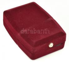 Zsolnay eozin mázas porcelán nyaklánc medál, szövet láncon. Jelzett, hibátlan, eredeti dobozával. 50...