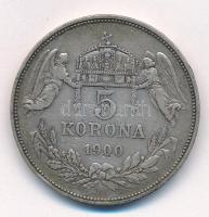 1900KB 5K Ag "Ferenc József" T:3 ph., patina 
Adamo K7