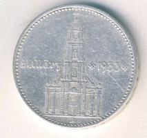Német 3. Birodalom 1934A 2RM Ag "Garnisonkirche dátummal" T:3+/3