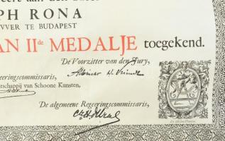 1894 Wereldtentoonstelling van Antwerpen. M.D.CCC.XC.IIIJ. Schoone Kunsten.De Internationale Jury he...