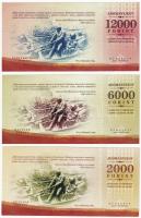 Budapest 2010. 2000Ft + 6000Ft + 12000Ft "Adományjegy az árvíz és a vörösiszap károsultjainak j...