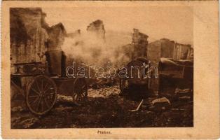 1917 Flabas / WWI German military, ruins in France (fl)