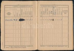 cca 1940 Zsoldkönyv, egyben személyazonossági igazolvány kiszakadt lapokkal