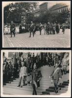 1938 Eucharisztikus Kongresszus 11 db nagy méretű fotó, közötte Horthy. 18x16 cm