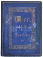 1888 A Life agazin híres személyeket ábrázoló képtáblái, mellékletei. 35 db fénnyomat, egészvászon, borítóval. Koszos. 35x26 cm