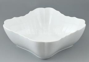 Herendi Salátás tál porcelán , fehér mázas, jelzett, hibátlan, kopott. 26x26x9 cm