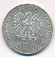 Lengyelország 1988. 50.000Zl Ag "A lengyel függetlenség 70. évfordulója" T:1
Poland 1988....