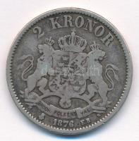 Svédország 1876EB 2K Ag "II. Oszkár" köriratban "O" T:3
Sweden 1876EB 2 Kronor ...
