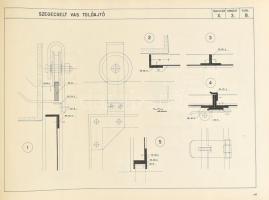 Épületszerkezetek részlettervgyűjteménye. I.-II. kötet. Bp., 1952 Építőipari könyv- és lapkiadó. Har...