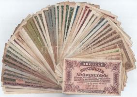 1945-1946. 51db-os vegyes inflációs bankjegy tétel T:III,III-