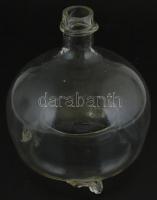 Légyfogó. Üveg. XIX. sz. Száján minimális hibák. m: 16 cm