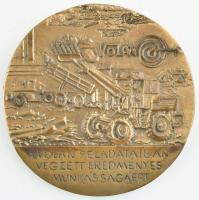 Volán - Ikarus két oldalas bronz plakett jelzés nélkül. d: 10 cm