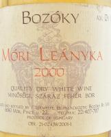 2000 Bozóky pincészet, Móri Leányka, bontatlan palack száraz fehérbor. szakszerűen tárolt. 0,75L, 12...