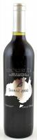 2002 Ausztrál pincészet, Shiraz, bontatlan palack száraz vörösbor. szakszerűen tárolt. 0,75L, 13,5% Vol.