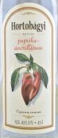 Hortobágyi paprika desztillátum, bontatlan palack pálinka. szakszerűen tárolt. 0,5L, 40% Vol