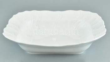 Herendi tál, porcelán , fehér mázas, jelzett, hibátlan, . d: 27x27cm