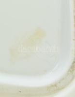 Herendi tál, porcelán , fehér mázas, jelzett, hibátlan, . d: 27x27cm