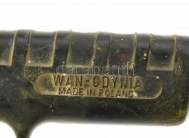 Fém festékszóró pisztoly, kopott, rozsdás, sérült