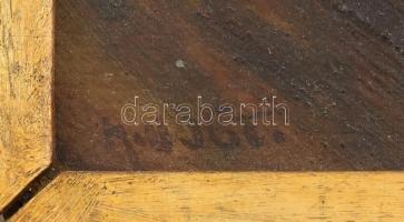 Vogt jelzéssel: Pipázó halász. Olaj, fa. 23x17cm, sérült, fakeretben