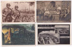4 db VEGYES katonai motívum képeslap (3 modern és 1 régi) / 4 MIXED military motive postcards (3 modern and 1 pre-1945)