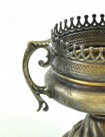 Alpakka kínáló, jopott, jelzés nélkül, m: 12cm